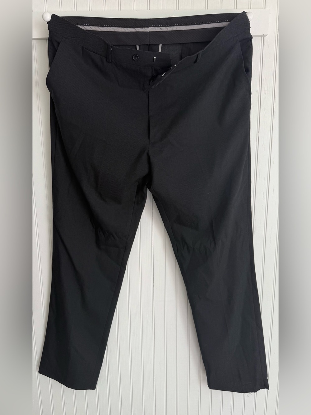 Perry Ellis Men's Black Dress Pants - Classic Tailored Fit